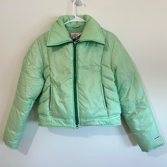 Vintage Green Puffer Jacket Size XS - Picture 1 of 5